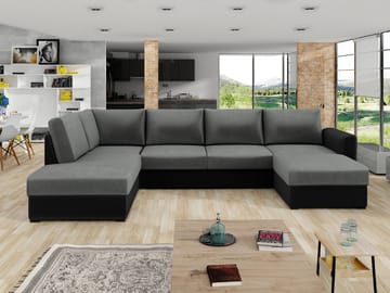 Taberk 5-seters U-sofa med Divan Høyre - Møbler - Sofaer - Sovesofaer - Hjørnesovesofa