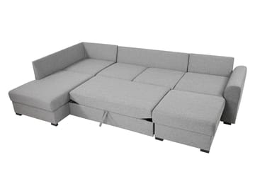 Taberk 5-seters U-sofa med Divan Høyre - Møbler - Sofaer - Sovesofaer - Hjørnesovesofa