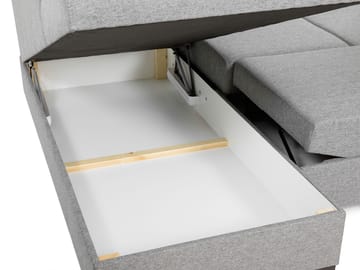 Taberk 5-seters U-sofa med Divan Venstre - Møbler - Sofaer - Sovesofaer - Hjørnesovesofa