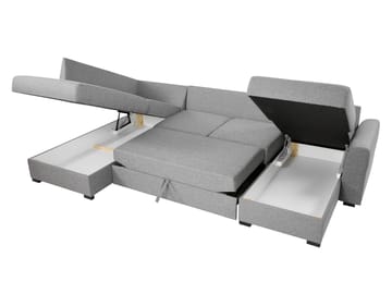 Taberk 5-seters U-sofa med Divan Venstre - Møbler - Sofaer - Sovesofaer - Hjørnesovesofa