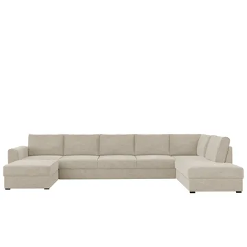 Taberk Large 6-seters U-sofa med Divan Venstre - Møbler - Sofaer - Sovesofaer - Hjørnesovesofa