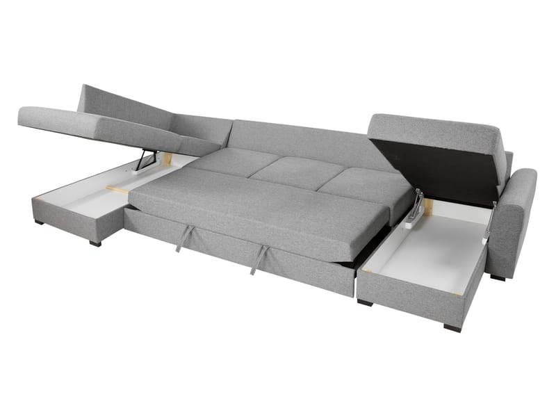 Taberk Large 6-seters U-sofa med Divan Venstre - Møbler - Sofaer - Sovesofaer - Hjørnesovesofa