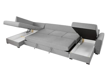 Taberk Large 6-seters U-sofa med Divan Venstre - Møbler - Sofaer - Sovesofaer - Hjørnesovesofa