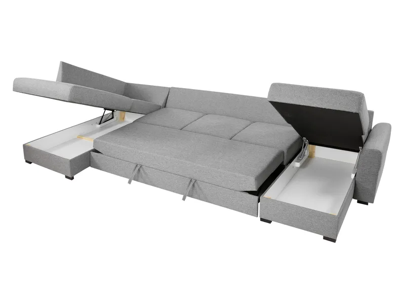 Taberk Large 6-seters U-sofa med Divan Venstre - Møbler - Sofaer - Sovesofaer - Hjørnesovesofa