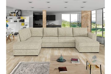 Taberk Sovesofa med Divan och Schäslong 4-sits - Beige - Møbler - Sofaer - Sovesofaer - Sovesofa divan