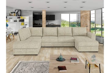 Taberk Sovesofa med Divan och Schäslong 4-sits - Beige - Møbler - Sofaer - Sovesofaer - Sovesofa divan