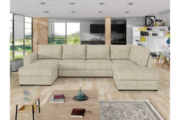 Taberk Sovesofa med Divan och Schäslong 4-sits - Beige - Møbler - Sofaer - Sovesofaer - Sovesofa divan