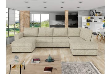 Taberk Sovesofa med Divan och Schäslong 4-sits - Beige - Møbler - Sofaer - Sovesofaer - Sovesofa divan