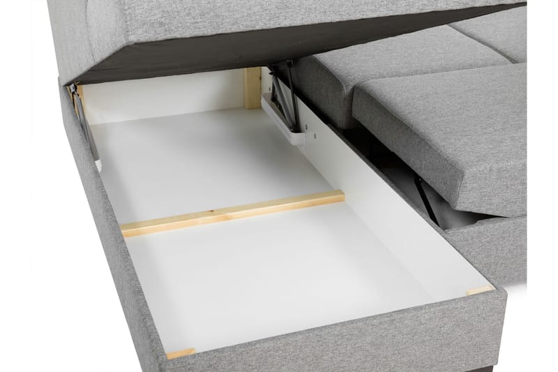 Taberk Sovesofa med Divan och Schäslong 4-sits - Grå - Møbler - Sofaer - Sovesofaer - Sovesofa divan