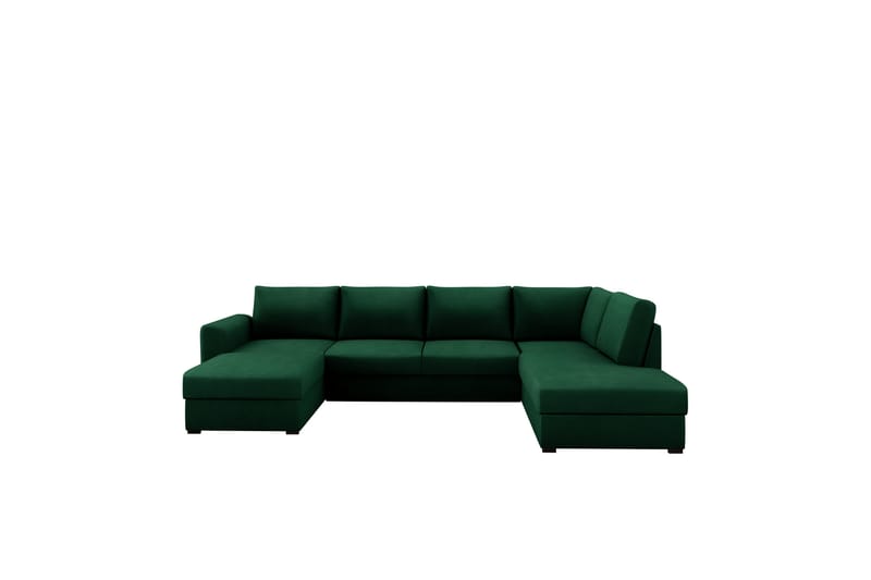 Taberk Sovesofa med Divan och Schäslong 4-sits - Grønn - Møbler - Sofaer - Sovesofaer - Sovesofa divan