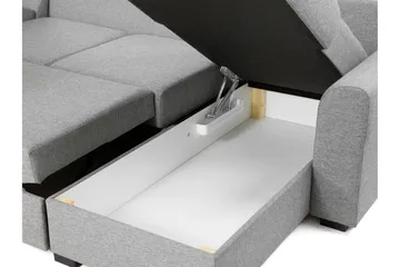 Taberk Sovesofa med Divan och Schäslong 4-sits - Rosa - Møbler - Sofaer - Sovesofaer - Sovesofa divan