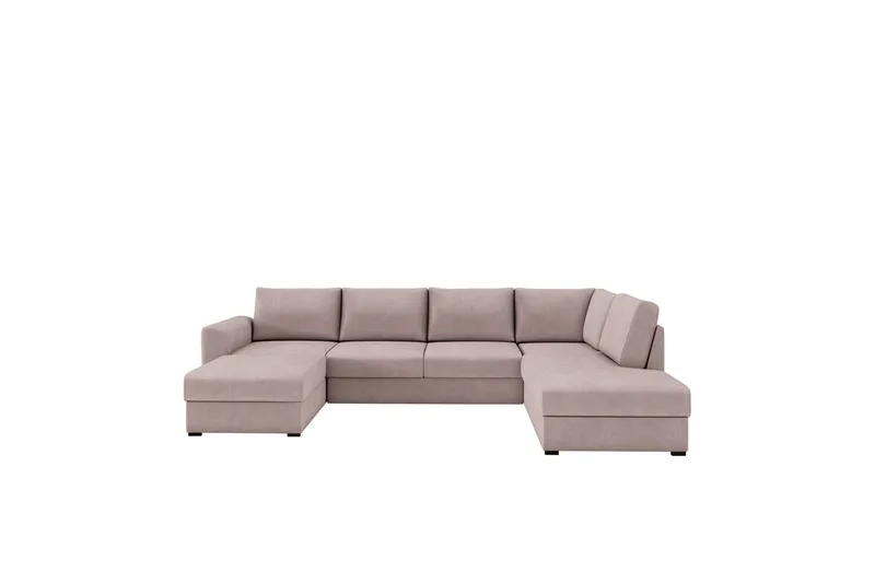 Taberk Sovesofa med Divan och Schäslong 4-sits - Rosa - Møbler - Sofaer - Sovesofaer - Sovesofa divan
