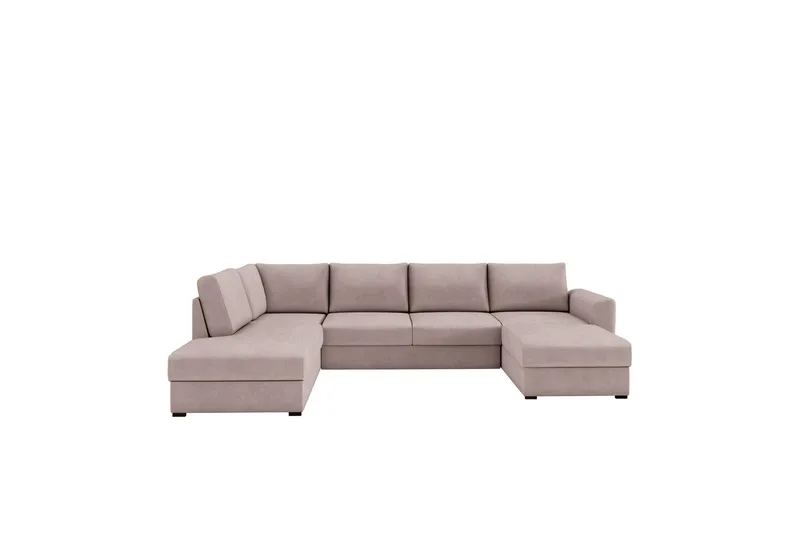 Taberk Sovesofa med Divan och Schäslong 4-sits - Rosa - Møbler - Sofaer - Sovesofaer - Sovesofa divan