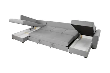 Taberk Sovesofa med Divan och Schäslong 5-sits - Beige - Møbler - Sofaer - Sovesofaer - Sovesofa divan