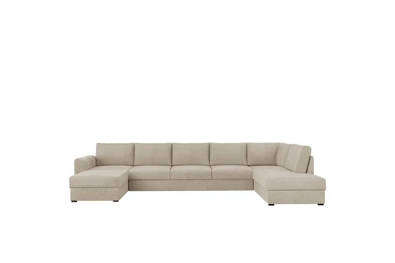 Taberk Sovesofa med Divan och Schäslong 5-sits - Beige - Møbler - Sofaer - Sovesofaer - Sovesofa divan