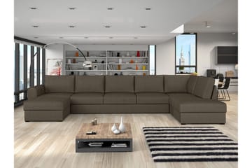 Taberk Sovesofa med Divan och Schäslong 5-sits - Brun - Møbler - Sofaer - Sovesofaer - Sovesofa divan