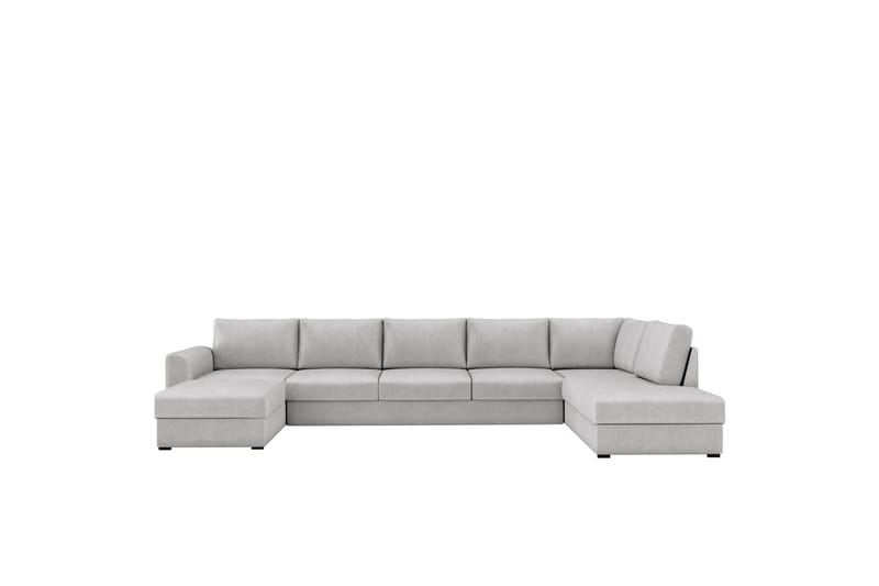 Taberk Sovesofa med Divan och Schäslong 5-sits - Grå - Møbler - Sofaer - Sovesofaer - Sovesofa divan
