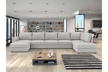 Taberk Sovesofa med Divan och Schäslong 5-sits - Grå - Møbler - Sofaer - Sovesofaer - Sovesofa divan