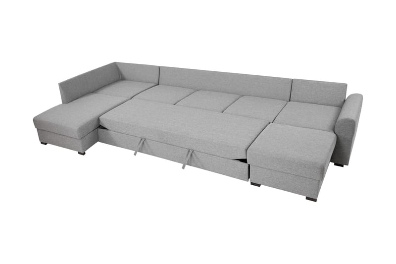 Taberk Sovesofa med Divan och Schäslong 5-sits - Grå - Møbler - Sofaer - Sovesofaer - Sovesofa divan