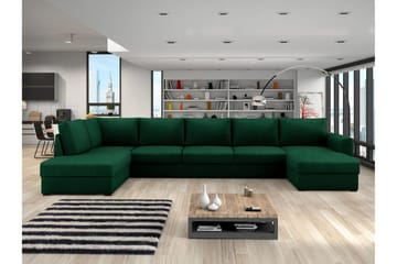 Taberk Sovesofa med Divan och Schäslong 5-sits - Grønn - Møbler - Sofaer - Sovesofaer - Sovesofa divan