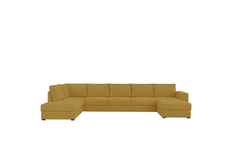 Taberk Sovesofa med Divan och Schäslong 5-sits - Gul - Møbler - Sofaer - Sovesofaer - Sovesofa divan
