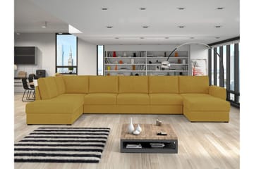 Taberk Sovesofa med Divan och Schäslong 5-sits - Gul - Møbler - Sofaer - Sovesofaer - Sovesofa divan