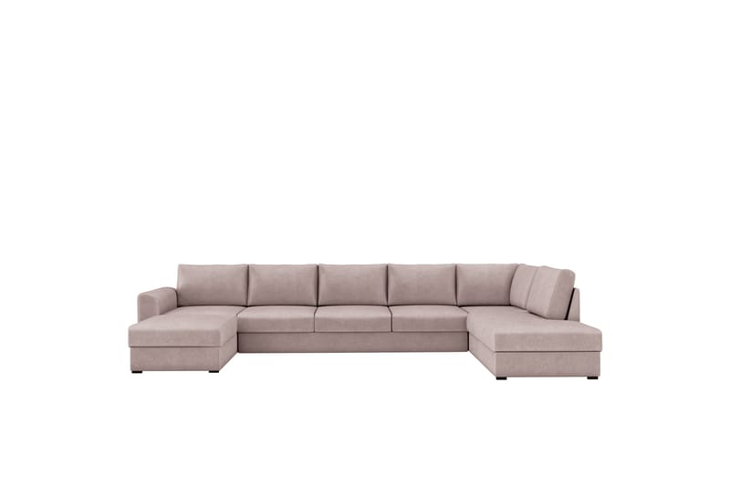 Taberk Sovesofa med Divan och Schäslong 5-sits, Rosa