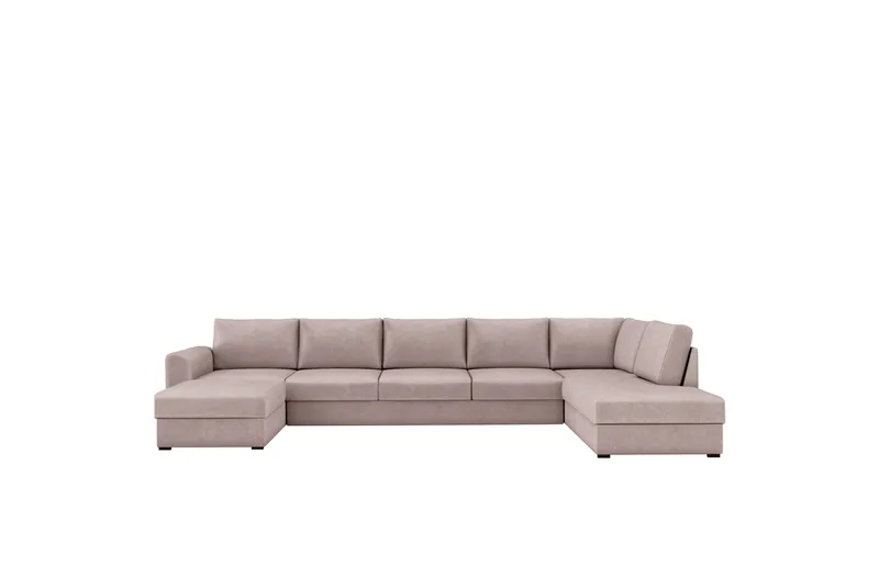 Taberk Sovesofa med Divan och Schäslong 5-sits - Rosa - Møbler - Sofaer - Sovesofaer - Sovesofa divan