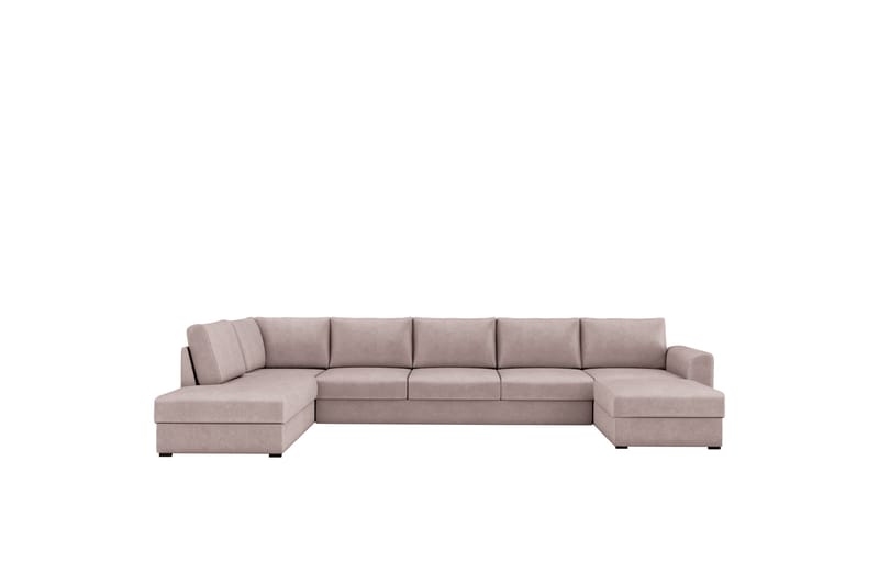 Taberk Sovesofa med Divan och Schäslong 5-sits - Rosa - Møbler - Sofaer - Sovesofaer - Sovesofa divan