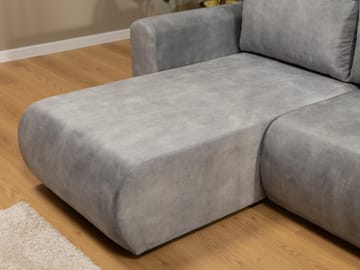 Tacon 3-seters sovesofa med divan - grå - Møbler - Sofaer - Sovesofaer - Hjørnesovesofa