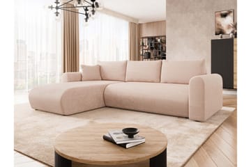 Tacon Sovesofa Med 3-Seters Divan - Beige/Grå - Møbler - Sofaer - Sovesofaer - Sovesofa divan
