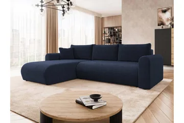 Tacon Sovesofa Med 3-Seters Divan - Blå - Møbler - Sofaer - Sovesofaer - Sovesofa divan