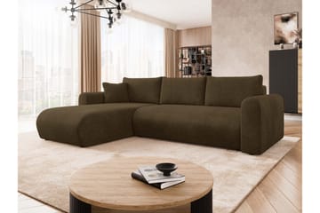 Tacon Sovesofa Med 3-Seters Divan - Brun - Møbler - Sofaer - Sovesofaer - Sovesofa divan