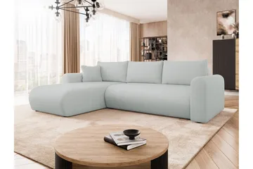 Tacon Sovesofa Med 3-Seters Divan - Grå - Møbler - Sofaer - Sovesofaer - Sovesofa divan