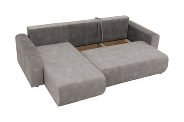 Tacon Sovesofa Med 3-Seters Divan - Grå - Møbler - Sofaer - Sovesofaer - Sovesofa divan
