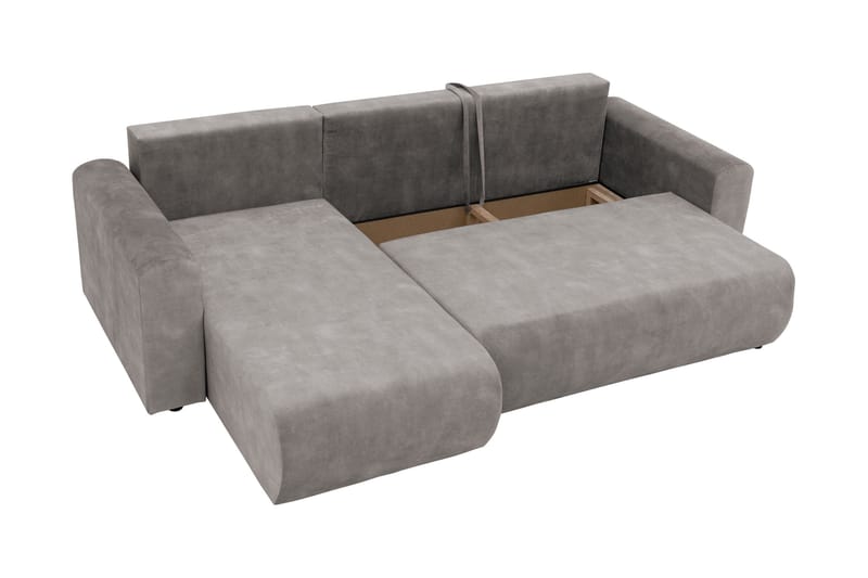 Tacon Sovesofa Med 3-Seters Divan - Grå - Møbler - Sofaer - Sovesofaer - Sovesofa divan