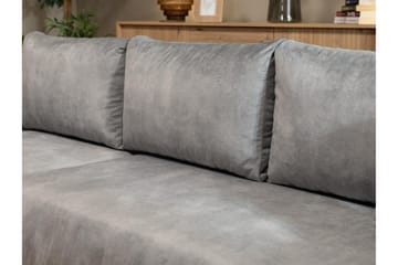 Tacon Sovesofa Med 3-Seters Divan - Grå - Møbler - Sofaer - Sovesofaer - Sovesofa divan