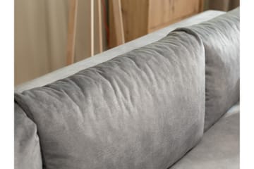 Tacon Sovesofa Med 3-Seters Divan - Grå - Møbler - Sofaer - Sovesofaer - Sovesofa divan