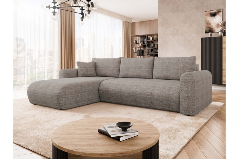Tacon Sovesofa Med 3-Seters Divan - Grå - Møbler - Sofaer - Sovesofaer - Sovesofa divan