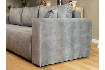 Tacon Sovesofa Med 3-Seters Divan - Grå - Møbler - Sofaer - Sovesofaer - Sovesofa divan