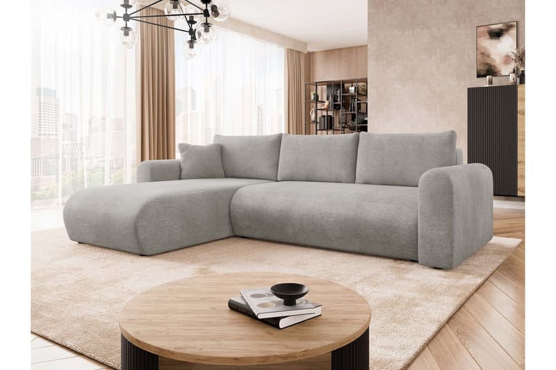 Tacon Sovesofa Med 3-Seters Divan - Grå/Beige - Møbler - Sofaer - Sovesofaer - Sovesofa divan