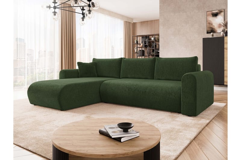 Tacon Sovesofa Med 3-Seters Divan - Grønn - Møbler - Sofaer - Sovesofaer - Sovesofa divan