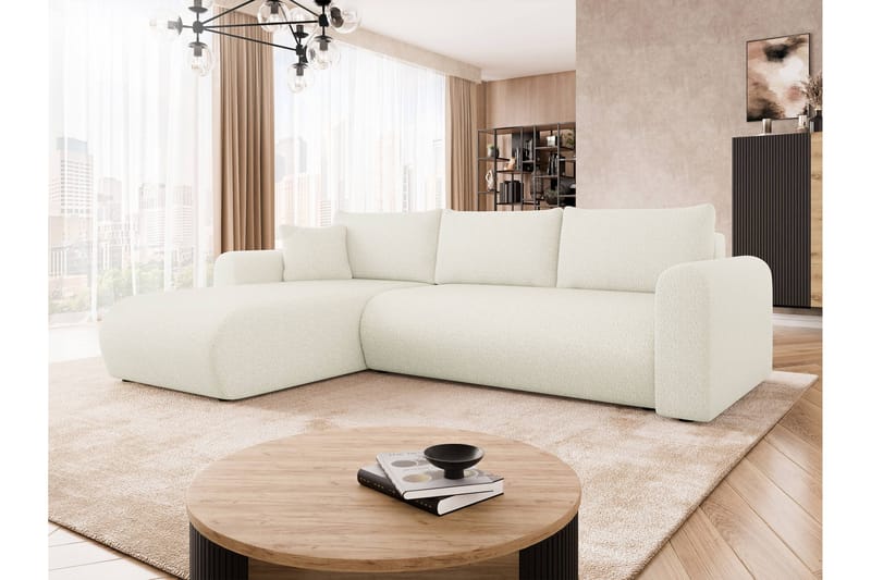 Tacon Sovesofa Med 3-Seters Divan - Hvit - Møbler - Sofaer - Sovesofaer - Sovesofa divan
