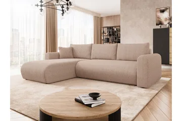Tacon Sovesofa Med 3-Seters Divan - Rosa - Møbler - Sofaer - Sovesofaer - Sovesofa divan