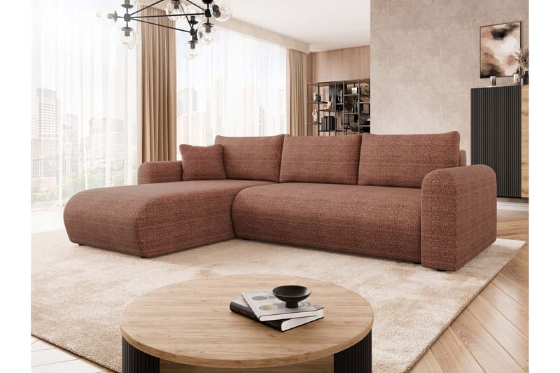 Tacon Sovesofa Med 3-Seters Divan - Rosa - Møbler - Sofaer - Sovesofaer - Sovesofa divan