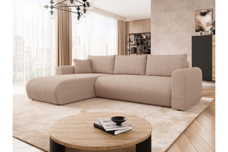 Tacon Sovesofa Med 3-Seters Divan - Rosa - Møbler - Sofaer - Sovesofaer - Sovesofa divan