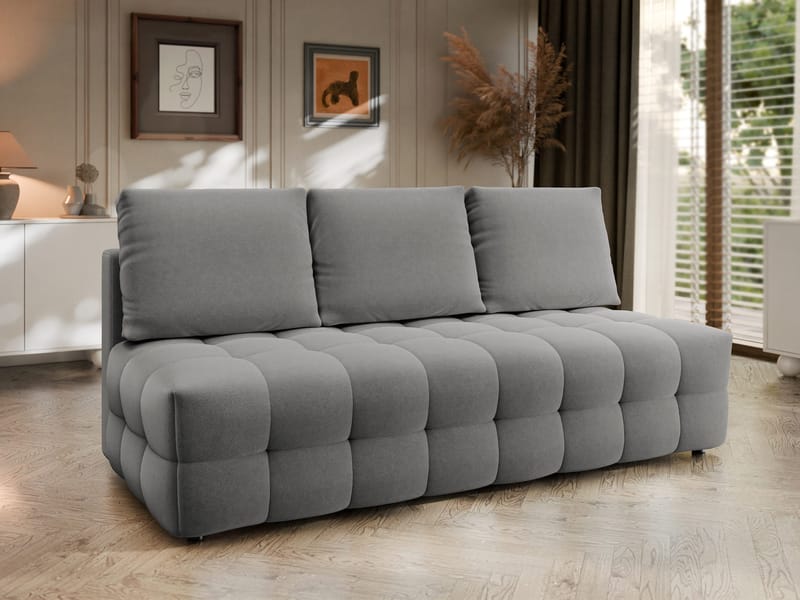 Talvar 3-seters sovesofa - grå - Møbler - Sofaer - Sovesofaer - 3 seters sovesofa