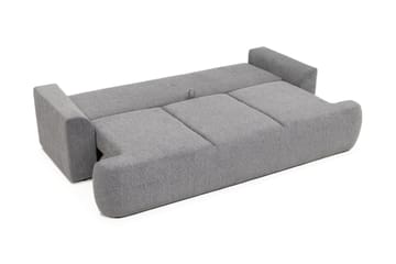 Terros 3-seters Rektangulær Sovesofa 147x205 cm med Oppbevaring i Stoff - Hvit - Møbler - Sofaer - Sovesofaer - 3 seters sovesofa