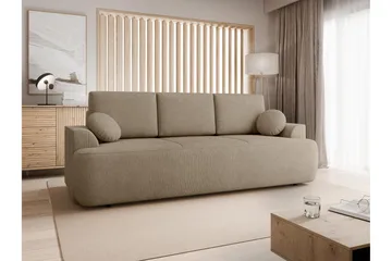 Terros Sovesofa 3-seter - Brun - Møbler - Sofaer - Sovesofaer - 3 seters sovesofa