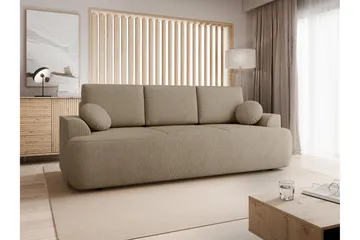 Terros Sovesofa 3-seter - Brun - Møbler - Sofaer - Sovesofaer - 3 seters sovesofa